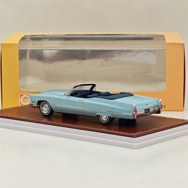 Great Iconic Models 1/43 GIM Cadillac DeVille Convertible Blue GIM001 a 1968