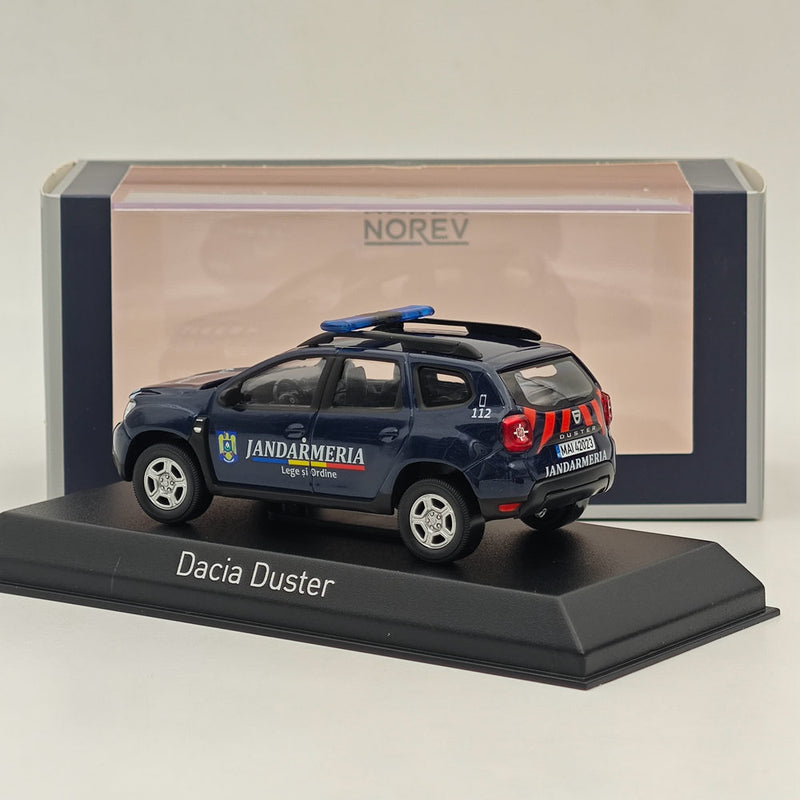 1/43 Norev Dacia Duster 2021 Jandarmeria Romana Blue Diecast Model Cars Limited