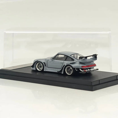 1:64 SW 993 911 Cement Grey Low & High Wing Diecast Model Car Collectible