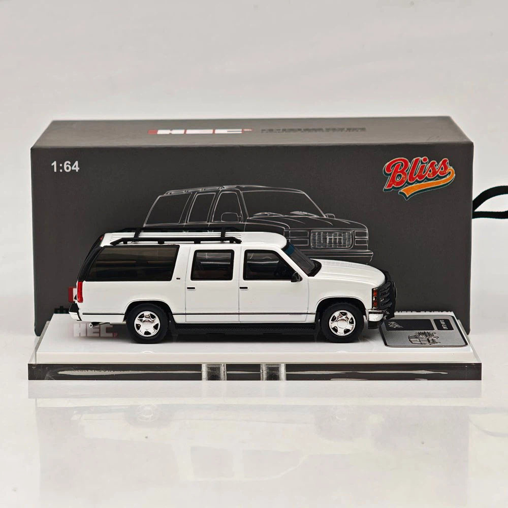 Bliss 1:64 Suburban GMT400 SUV White Sports Model HEC Beijing Exclusive Ltd 499 Diecast Model Car