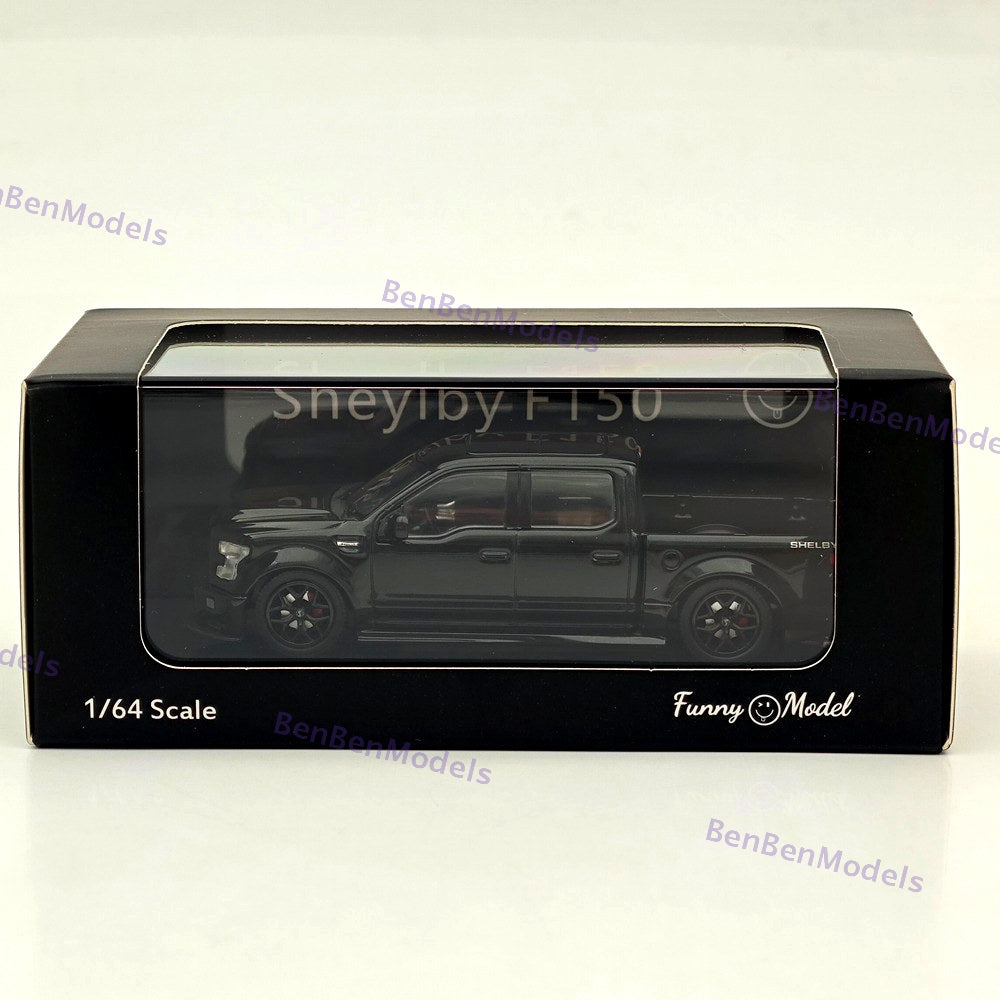 1/64 Funny SHELBY F-150 Shelby Super Snake Pickup Black Alloy Car Model