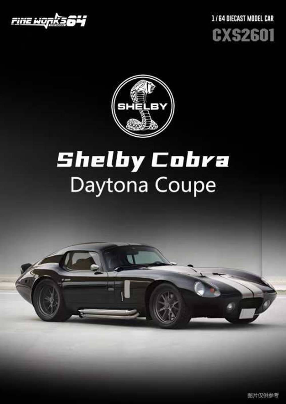 Fine Works 1:64 Shelby Cobra Daytona Coupe Miniature Hobby Diecast Toys Car Models Collection Gifts