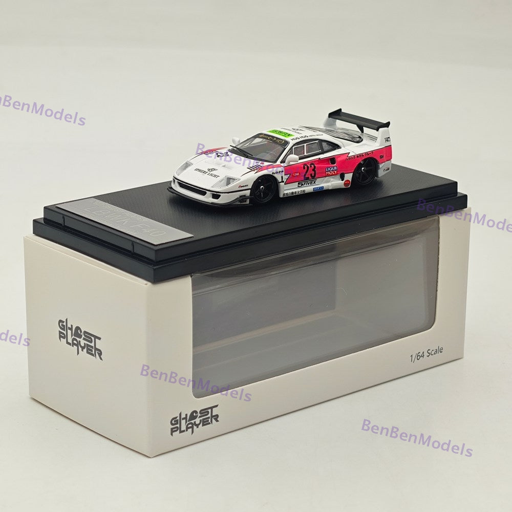 1/64 Ghost Player F40 #23 LBWK Racing Sports Model Diecast Metal Car Limited