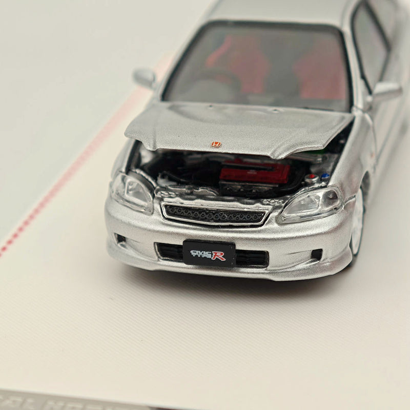 1/64 FH Honda Civic Type R EK9 Silver Diecast Models Car Toy Limited Collection