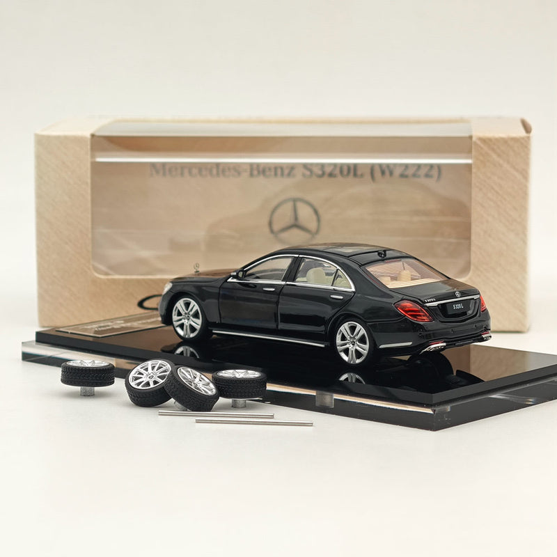 1/64 GLORY MODEL Mercedes-Benz S320L W222 Sedan Sports Black Diecast Metal Car