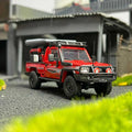 Autobots Models 1/64 TOYOTA LAND CRUISER LC79 Australian Style Modified Time Travel Edition Collection Diecast Toys Car Miniature Hobby Gifts