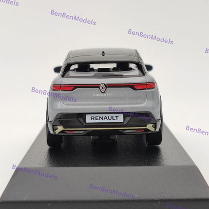 1/43 Norev Renault Megane E-Tech 100% Electric Diecast Toys Car Models Grey