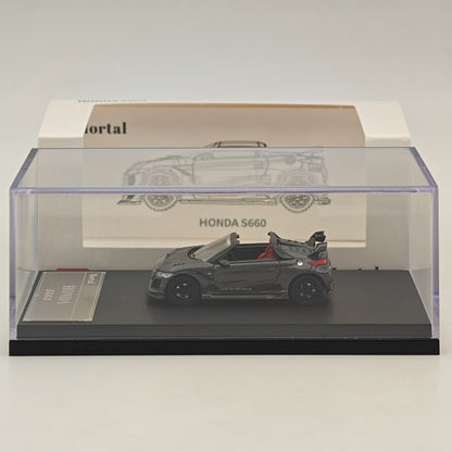 Mortal 1:64 Honda S660 Mugen Convertible with top cover Diecast Toys Car Models Collection Gifts Limited Edition