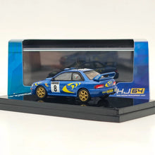 Hobby Japan 1:64 IMPREZA WRC 1997 #8 RAC RALLY Blue Diecast Model HJR642041F