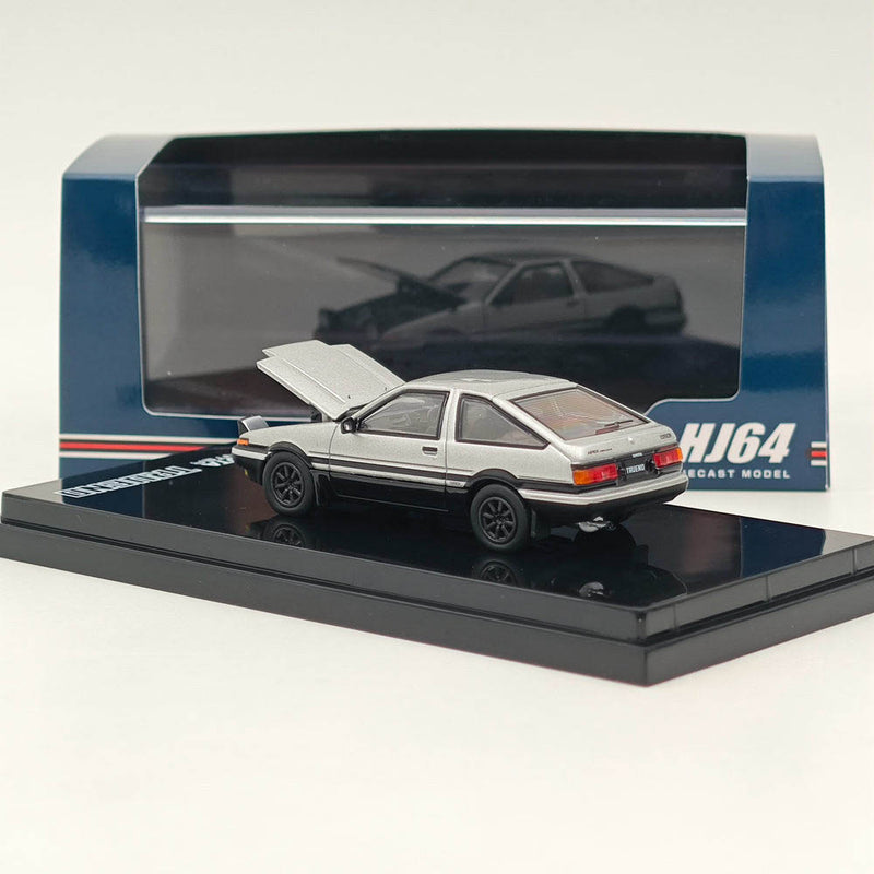 Hobby Japan 1/64 Toyota SPRINTER TRUENO GT APEX(AE86) JDM Style Silver HJ641052ASB Diecast Model Car