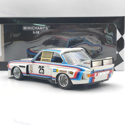 MINICHAMPS 1/18 Scale BMW 3.0 CSL #25 Xpand Rally Diecast Model Car Collection