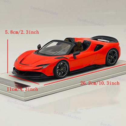 CE 1/18 Ferrari SF90 Spider Supercar Car Resin Diecast Model Limited Collection