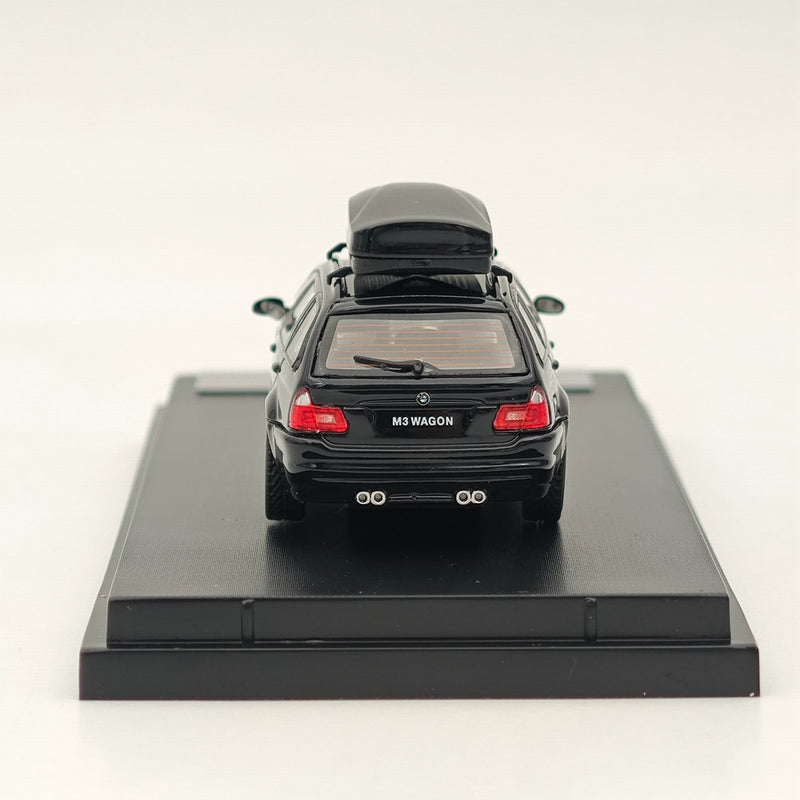 1:64 SH E46 Wagon Metallic Black Diecast Model Car Limited Collection