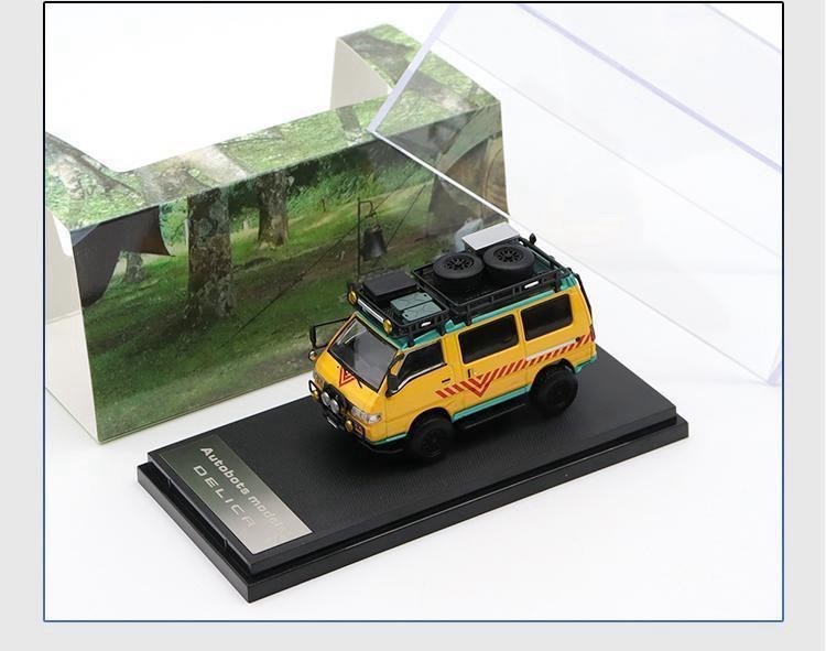 Autobots Models 1:64 Mitsubishi Delica 4X4 Star Wagon Van Diecast Toys Car Miniature Vehicle Hobby Collectible Gifts