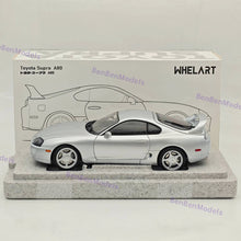Toyota Supra A80 LHD Silver Coupe Full-open type Diecast Model Car 1/18 WHELART