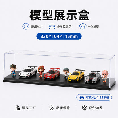 1:43 Bus Model Display Box Acrylic Display Box Display Box Transparent Car Model Hand Office Toy Storage Box Display Spot
