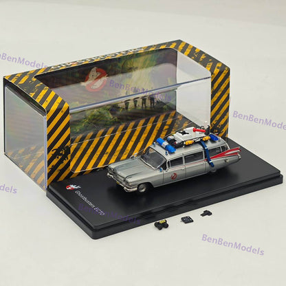 1:64 YS Ghostbusters Ecto-1 Varnish Diecast Model Minicar Limited