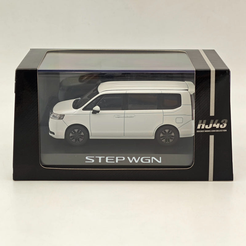 Hobby Japan 1/43 Honda STEP WGN e:HEV SPADA Platinum White (P) HJ432004W Diecast