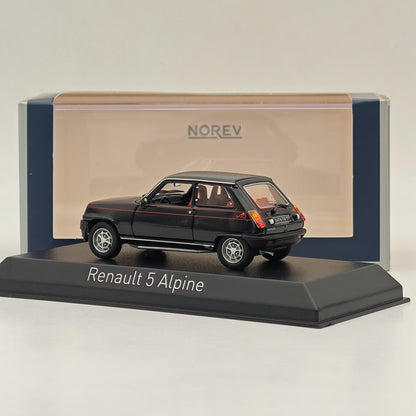 Modèle réduit de voiture moulé sous pression Norev Renault 5 Alpine 1977, collection limitée, noir, 1/43 
