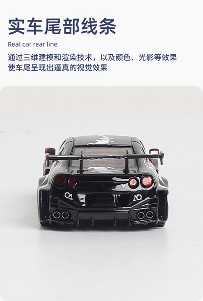 Decode 1:64 35gr-rr Bone Dragon Painting Gtr35 Alloy Diecast Car Model Collection Gifts