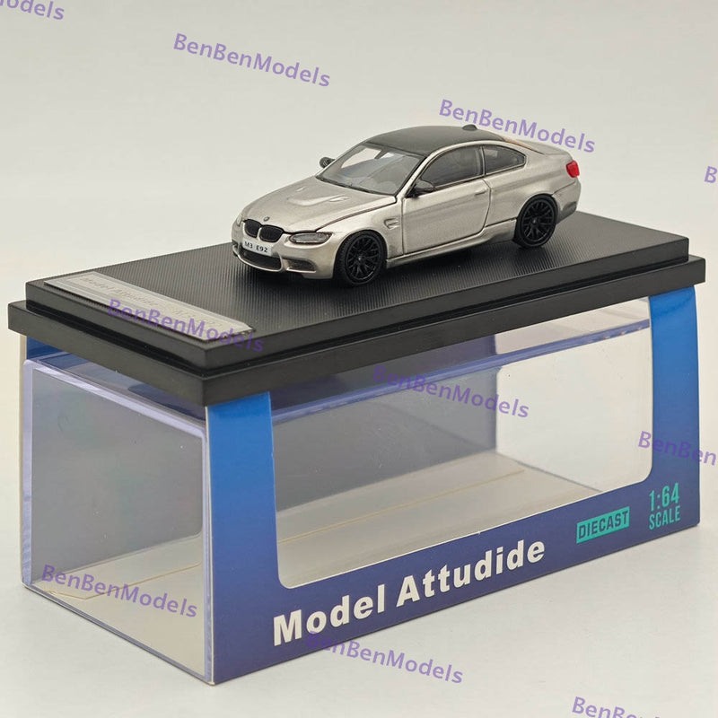 1/64 Model Attitude MA Maquette miniature E92 M3-Gris Silverstone Diecast