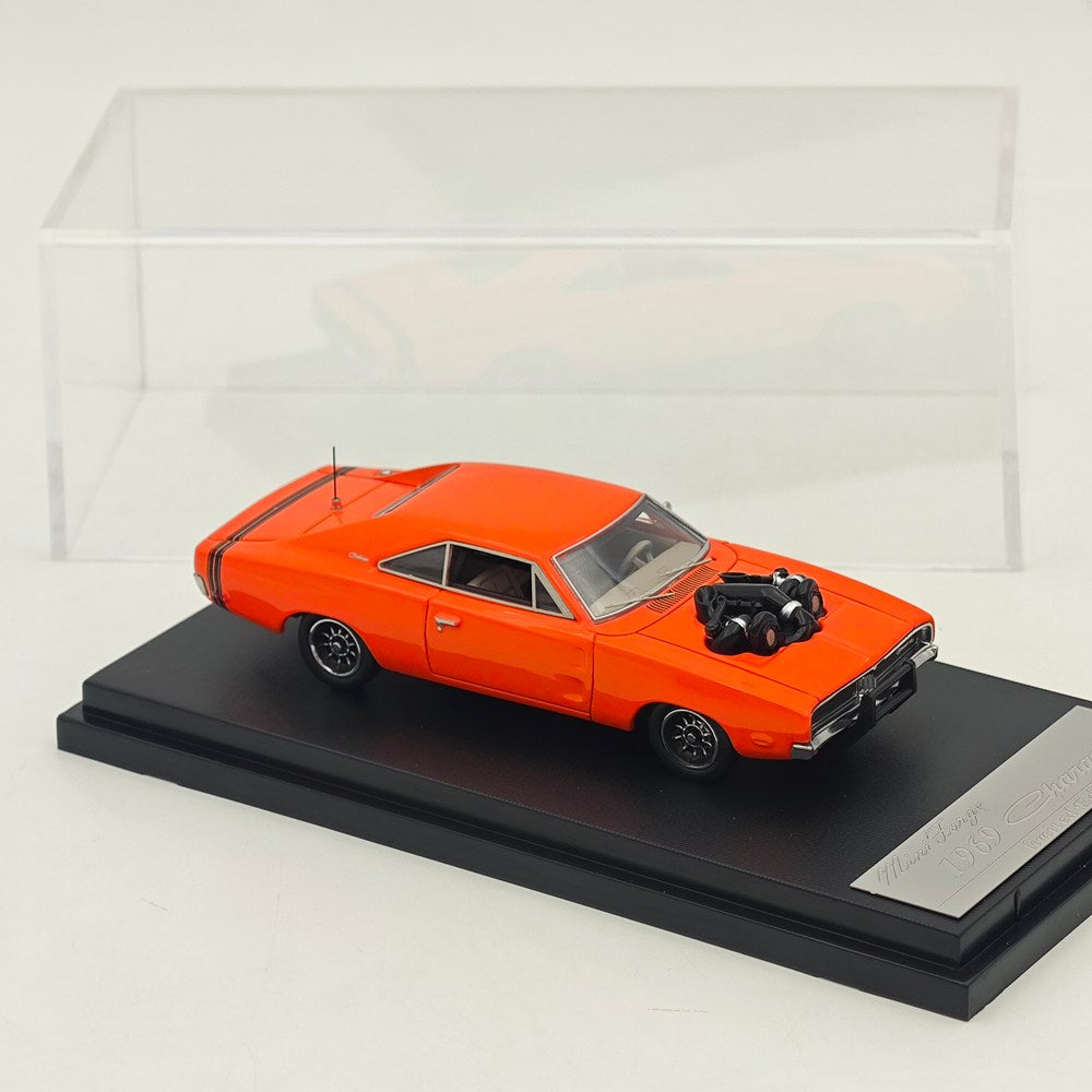 Mini Forge 1:64 1969 Charger Red with 1600 HP Twin-Turbo LS Diecast Motor