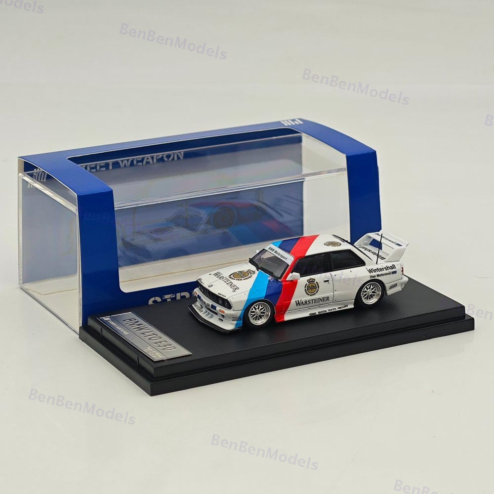 1/64 SW BMW LTO E30 M3 - Warsteiner Racing White Diecast Model Car Collection