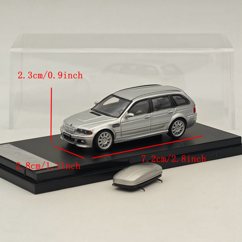 1:64 Stance Hunters E46 Wagon Diecast Model Car Limited Collection Silver