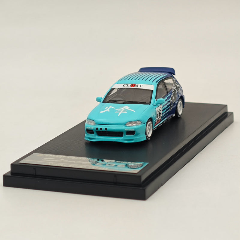 1:64 SW Honda Civic EG6 Kanjozoku FALKEN limited499 Diecast Model Car