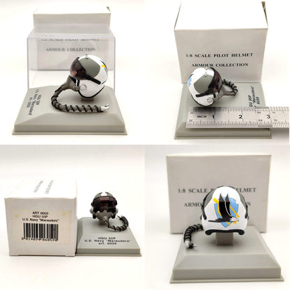 1/8 CDC Armour/Franklin Mint Pilot Helmet HGU 26P/33P/55P/MK 10/Gueneau 316/APH 6B Diecast Model Collection Used