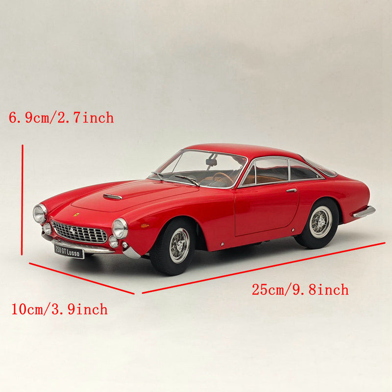 KK-Scale 1:18 Ferrari 250 GT Lusso 1962 Red Diecast Models Car 