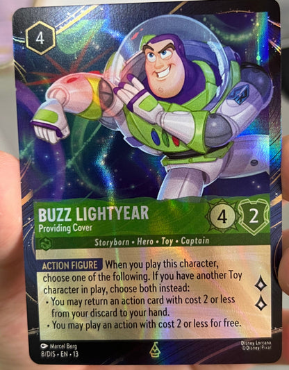English - Lorcana Disney Promo Exclusive Mickey Mouse Buzz Lightyear 2pcs set