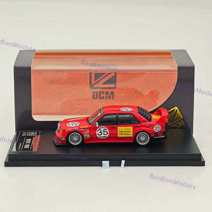 1/64 DCM 190E W201 #35 Red Pig Modified Diecast Metal Car Limited
