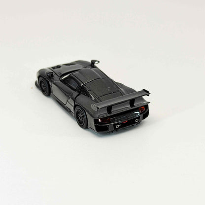 Transcend model 1:64 911 GT1 24h LeMans 1997 Black Carbon Fiber Openable Hood Diecast Model Car Limited Collection