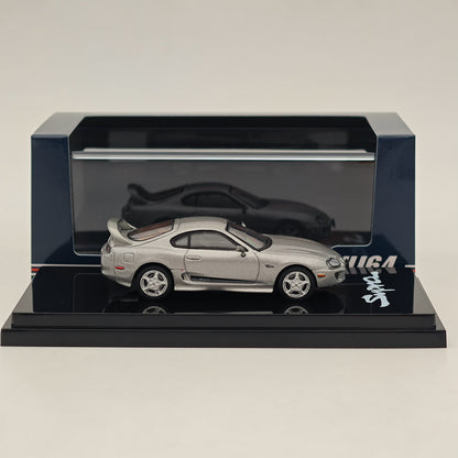 Hobby Japan 1/64 Toyota SUPRA RZ JZA80 VERSION PERSONNALISÉE ORIGINALE avec ActiveSpoiler HJ643042S Modèles moulés sous pression Collection de voitures 