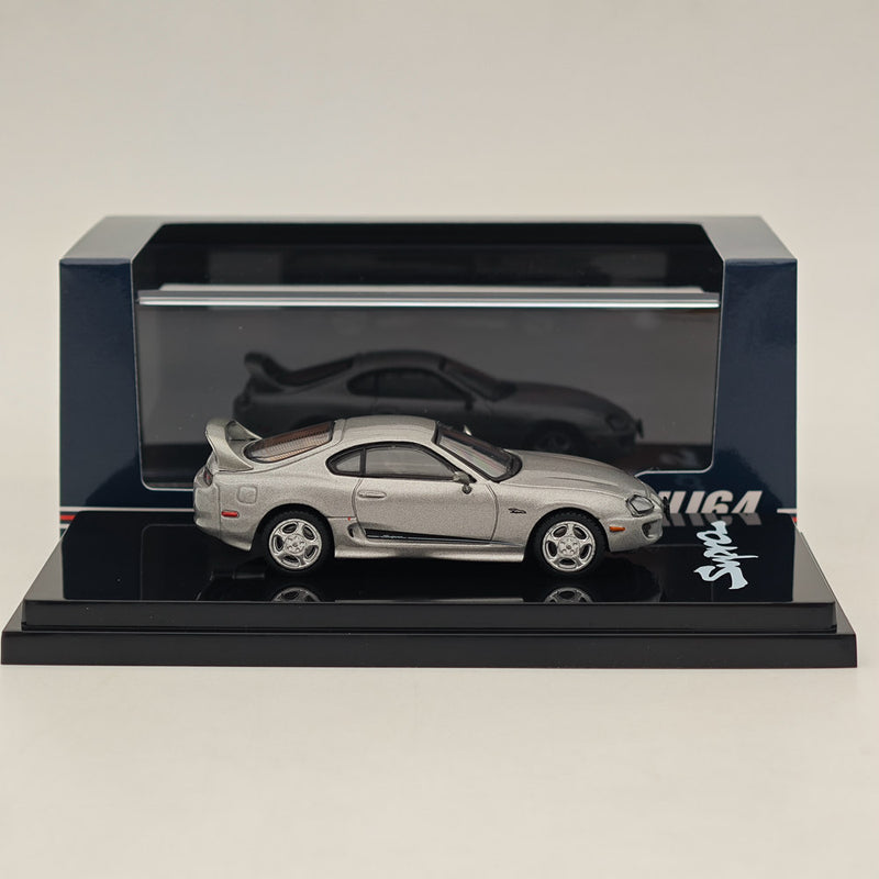 Hobby Japan 1/64 Toyota SUPRA RZ JZA80 GENUINE CUSTOMIZED VER with ActiveSpoiler HJ643042S Diecast Models Car Collection