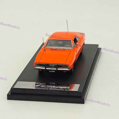 1:64 Mini Forge 1969 Charger R/T Red Diecast Metal Car Limited Collection