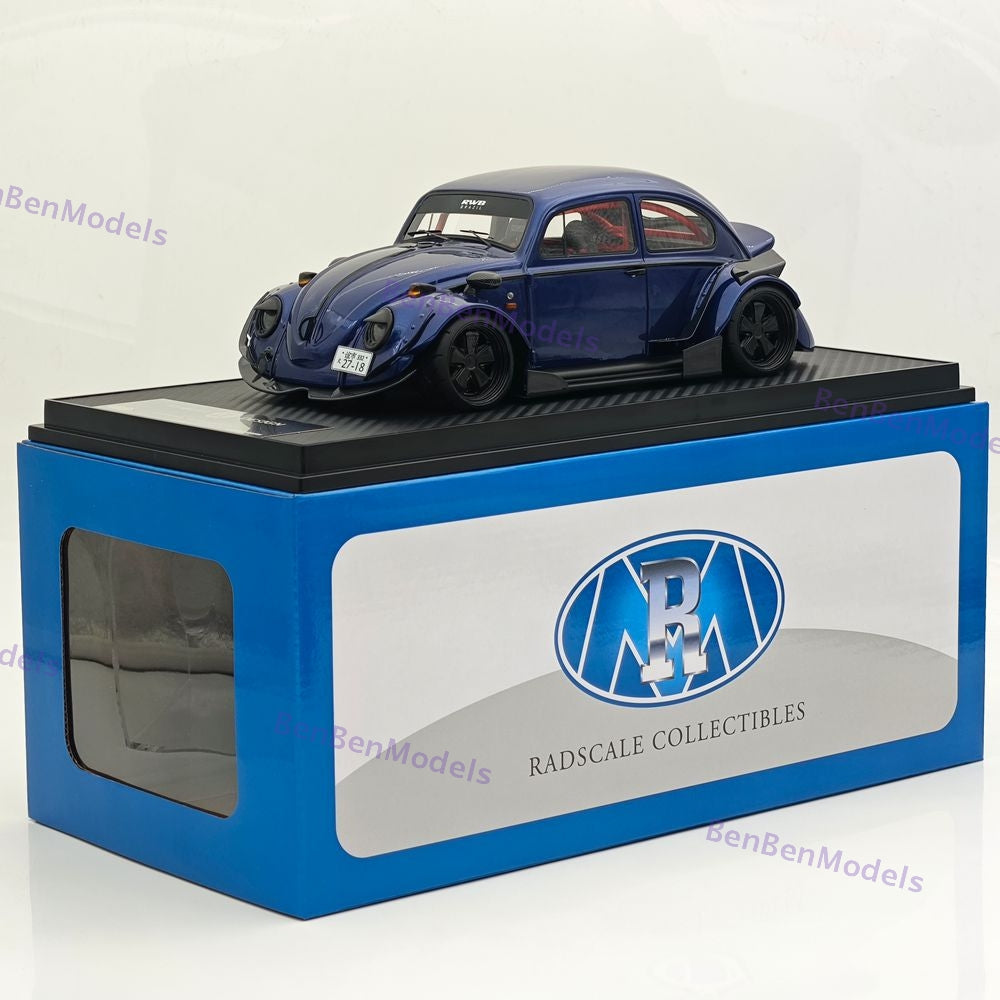 1/18 Volkswagen VW Beetle RWB Robert Design Blue Resin Car Model Limited Edition
