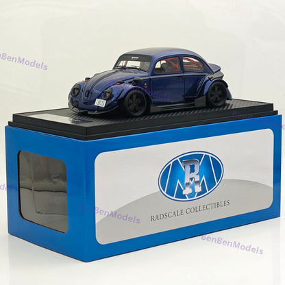 1/18 Volkswagen VW Beetle RWB Robert Design Blue Resin Car Model Limited Edition