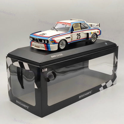 MINICHAMPS 1/18 Scale BMW 3.0 CSL #25 Xpand Rally Diecast Model Car Collection