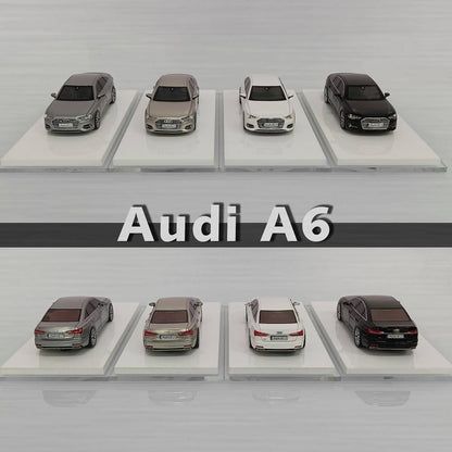JG 1/64 Audi A6 C8 Miniature Resin Toys Car Models Hobby Collection Gifts