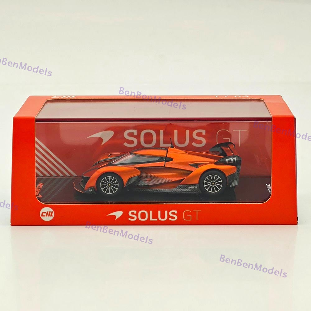 1/64 CM Mclaren Solus GT Racing Sports Diecast Metal Car Ornaments Supercar