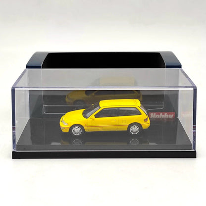 Hobby Japan 1/64 EF9 SiR Ⅱ Yellow HJ641031AY Diecast Model Toys Car Collection Gifts