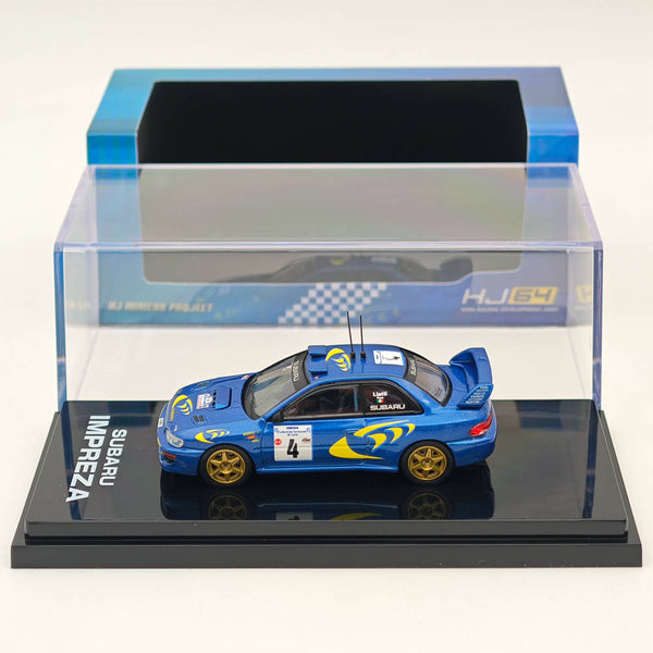 1/64 Hobby Japan SUBARU IMPREZA WRC 1997 #4 TOUR DE CORSE Blue Diecast Models