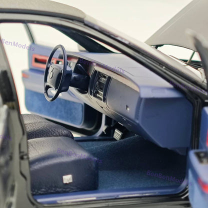 1:18 GM Cadillac 1993 Fleetwood Sedan Black / Blue Interio Diecast Model Edition