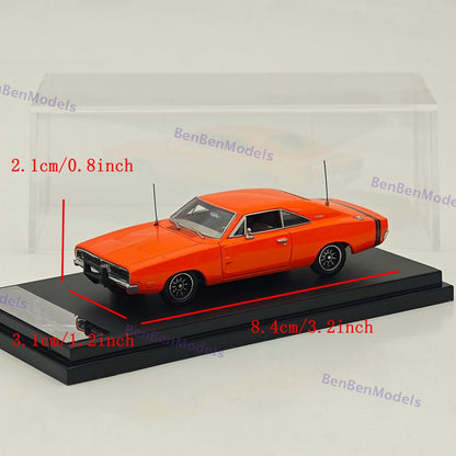 1:64 Mini Forge 1969 Charger R/T Red Diecast Metal Car Limited Collection