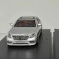 MJ 1:64 Mercedes Benz S65 AMG W222 Diecast Toys Car Models Collection Gifts Limited Edition White/Silver