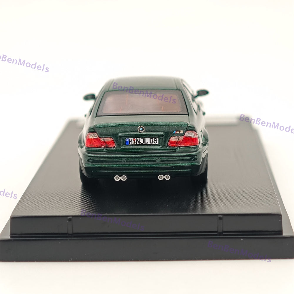 1/64 SH M3 E46 Green With BBS Wheels Diecast Metal Car Limited Collection