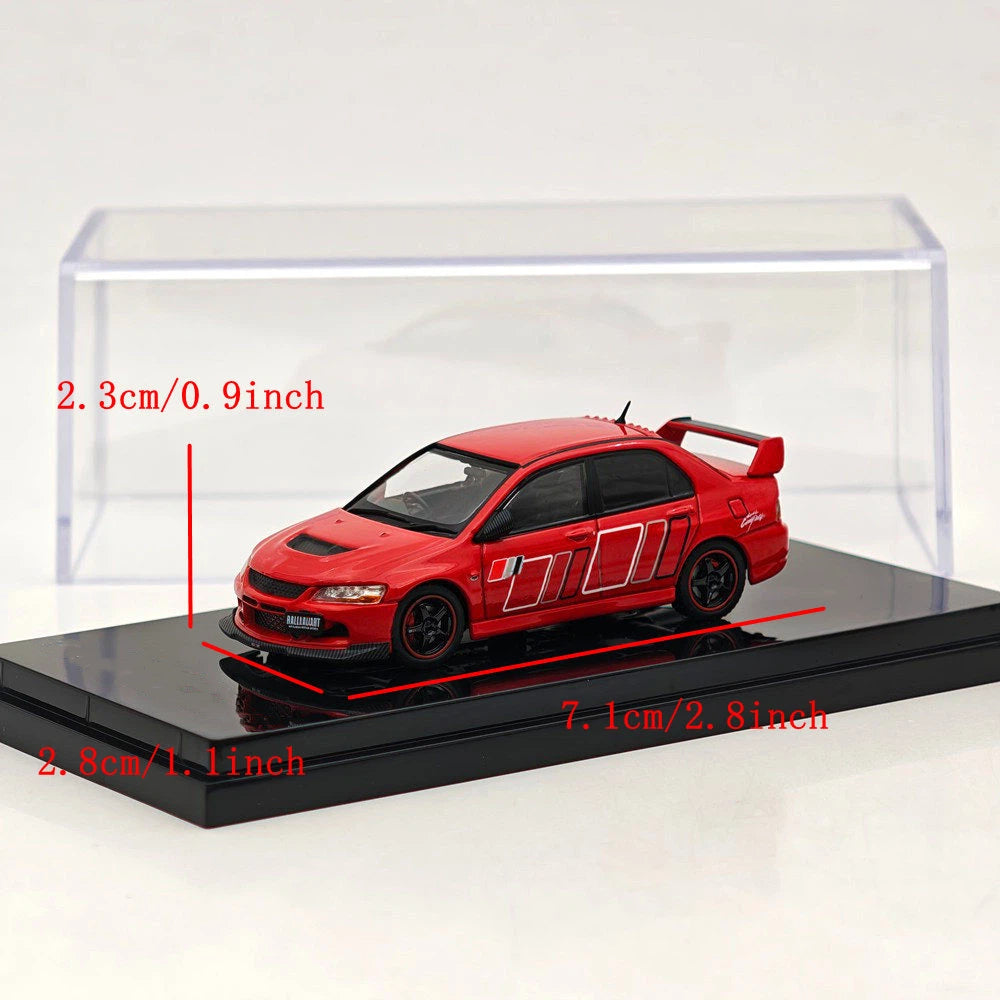 1:64 Hobby Japan Lancer GSR Evolution IX RALLIART Red Solid HJ646054R alloy car model