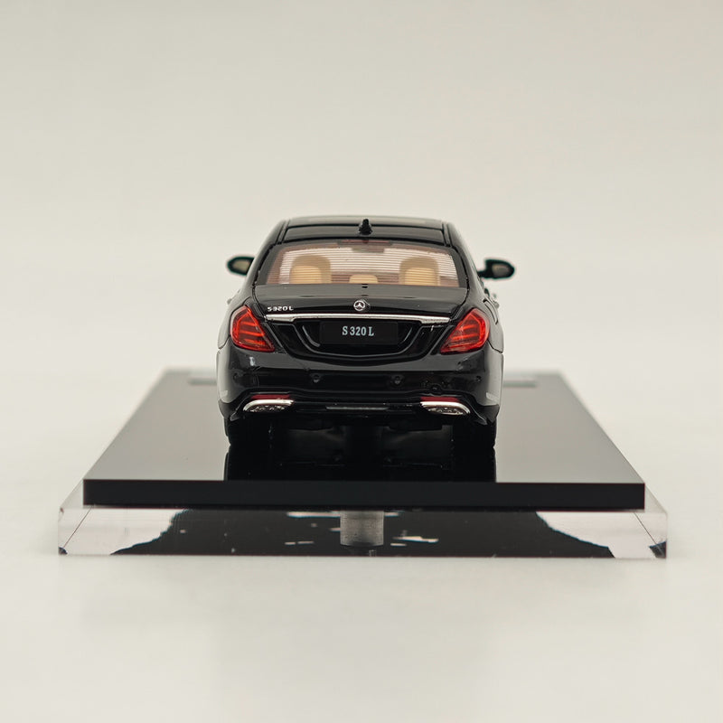 1/64 GLORY MODEL Mercedes-Benz S320L W222 Sedan Sports Black Diecast Metal Car